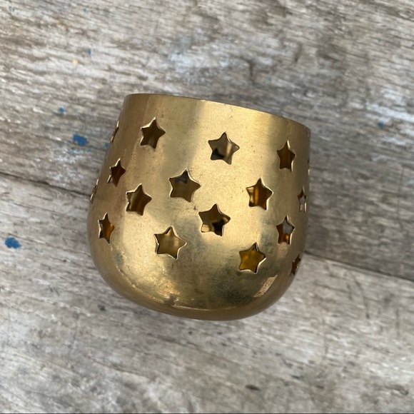 Vintage Brass Candle Holder